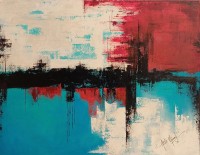 Aisha Mahmood, 30 x 40 Inch, Acrylic on Canvas, Abstract Painting, AC-AIMD-101 Aisha Mahmood, 30 x 40 Inch, Acrylic on Canvas, Abstract Painting, AC-AIMD-101